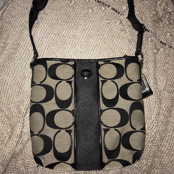 Coach Handbags - Authentic Coach black and grey messenger bag